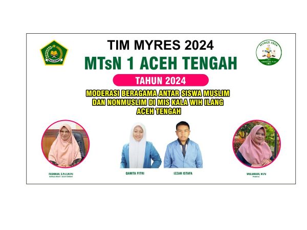MTsN 1 Aceh Tengah Mempresentasikan Proposal MYRES di Tingkat Nasional