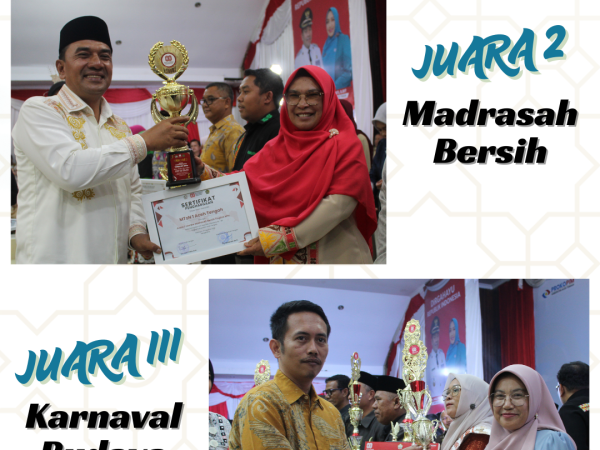 MTsN 1 Aceh Tengah Meraih Juara 2 Lomba Madrasah Bersih dan Juara 3 Karnaval Budaya Nusantara