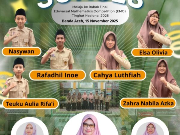Enam Siswa MTsN 1 Aceh Tengah Melaju ke Babak Final Eduversal Mathematics Competition (EMC) Tingkat Nasional 2025