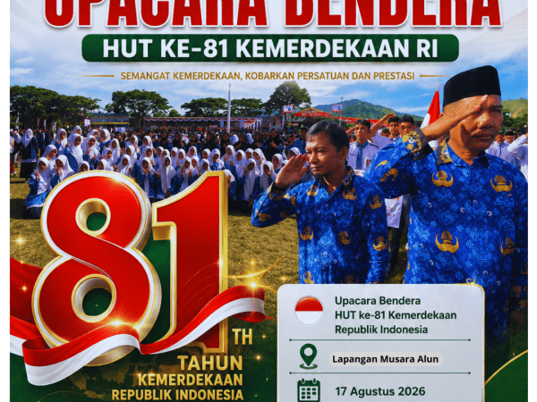 MTsN 1 Aceh Tengah Laksanakan Upacara Bendera HUT ke-81 Kemerdekaan RI