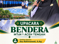 Upacara Bendera dan sebagai Pembina Ibu Rahmawati, S.Ag