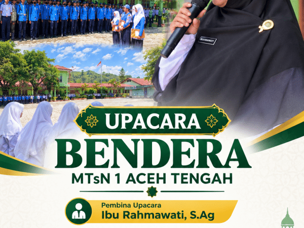 Upacara Bendera dan sebagai Pembina Ibu Rahmawati, S.Ag