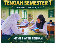MTsN 1 Aceh Tengah Laksanakan Asesmen Sumatif Tengah Semester 1 Tahun Pelajaran 2026/2027