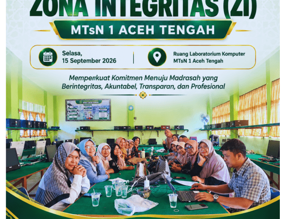Rapat Tim ZI MTsN 1 Aceh Tengah Perkuat Komitmen Menuju Madrasah Berintegritas