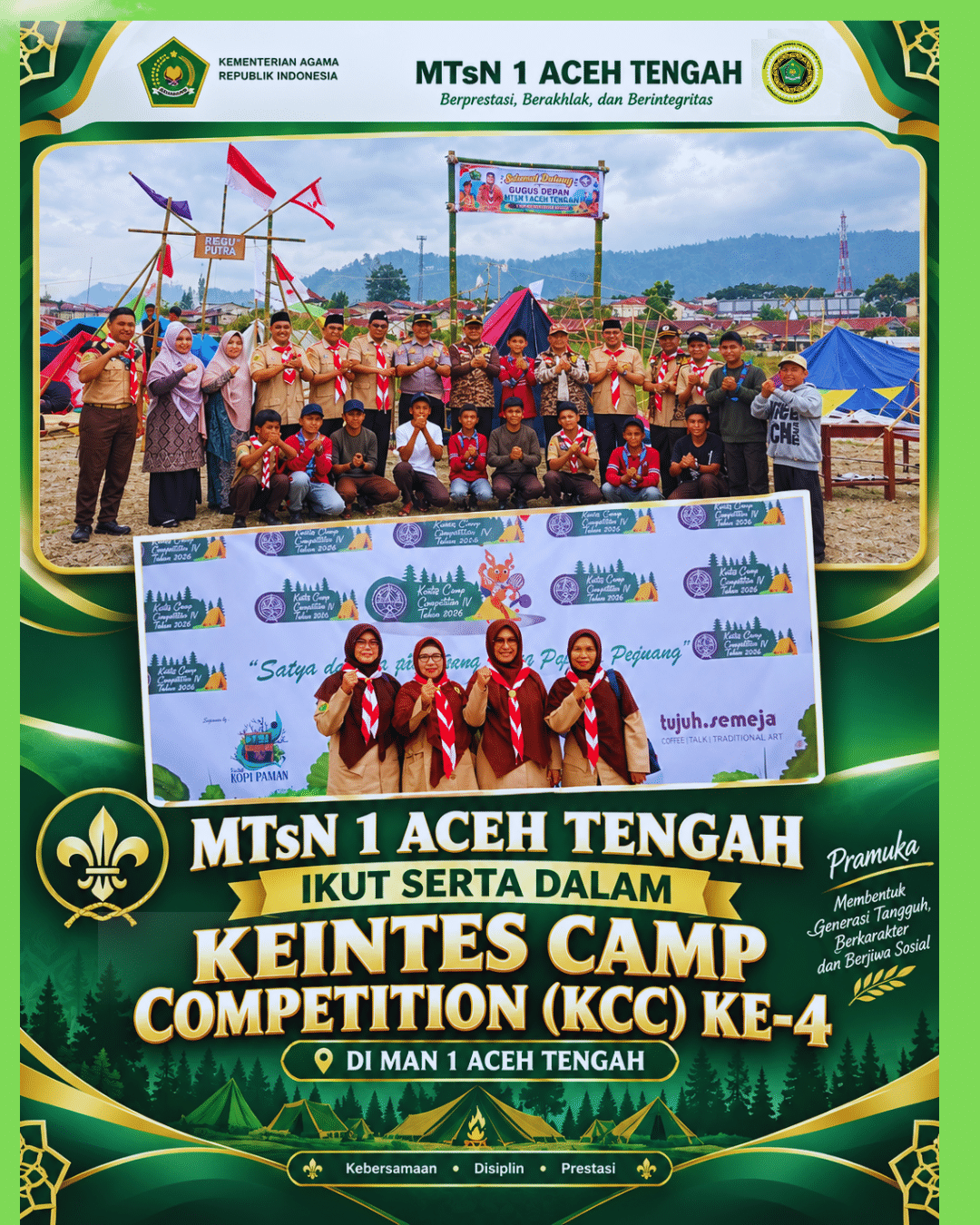 Ikut Serta dalam Keintes Camp Competition (KCC) Ke-4 di MAN 1 Aceh Tengah